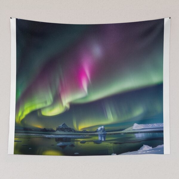 Item preview, Antarctic Aurora: Spectacular Lights Dance Over Icy Waters designed and sold by EnchantedVista.