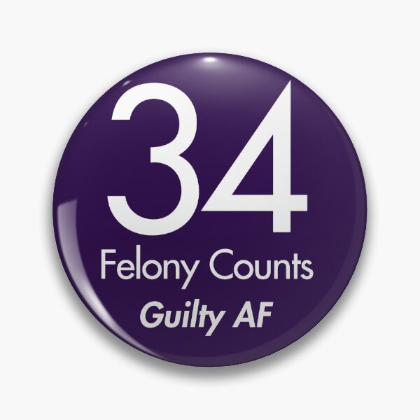 Item preview, tRump Guilty - 34 felony counts - Guilty AF (purple) designed and sold by Thelittlelord.