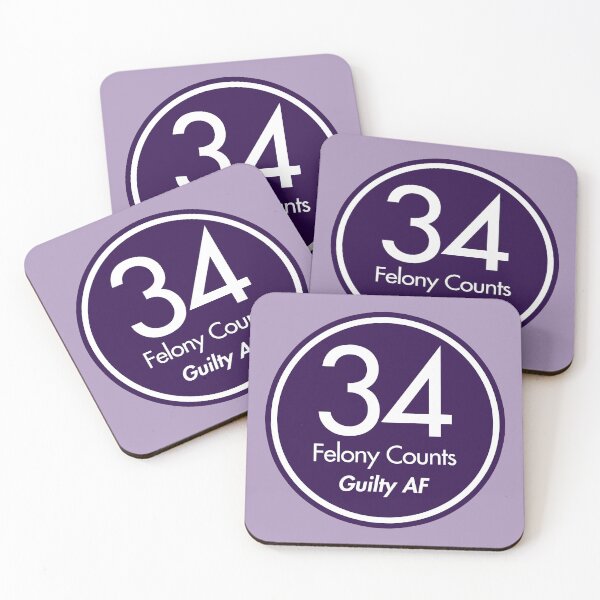 Item preview, tRump Guilty - 34 felony counts - Guilty AF (purple) designed and sold by Thelittlelord.