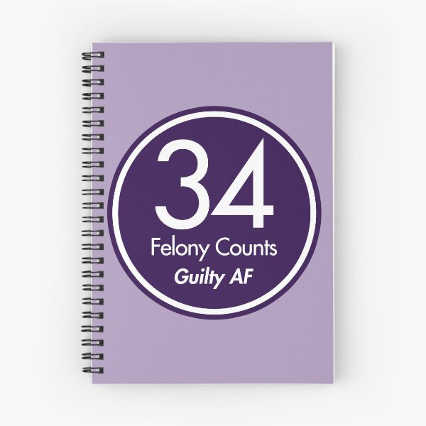 Item preview, tRump Guilty - 34 felony counts - Guilty AF (purple) designed and sold by Thelittlelord.