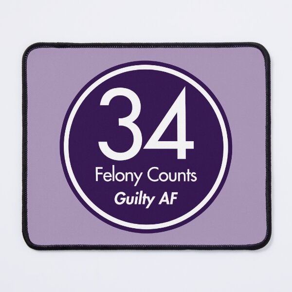 Item preview, tRump Guilty - 34 felony counts - Guilty AF (purple) designed and sold by Thelittlelord.