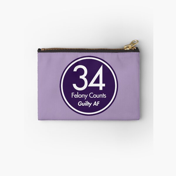 Item preview, tRump Guilty - 34 felony counts - Guilty AF (purple) designed and sold by Thelittlelord.