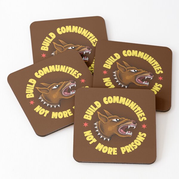 Item preview, Build Communities Not More Prisons - Traditional Dog Illustration designed and sold by Picket Club.