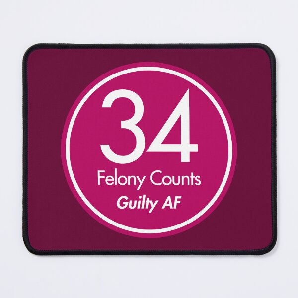 Item preview, tRump Guilty - 34 felony counts - Guilty AF (berry) designed and sold by Thelittlelord.