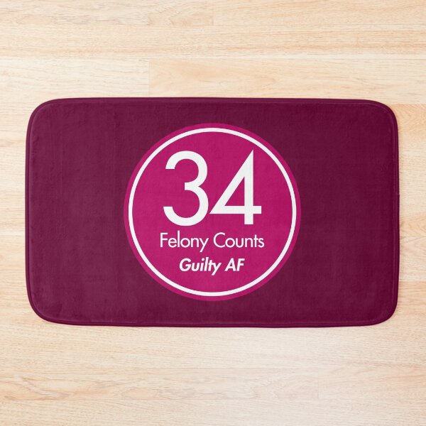 Item preview, tRump Guilty - 34 felony counts - Guilty AF (berry) designed and sold by Thelittlelord.