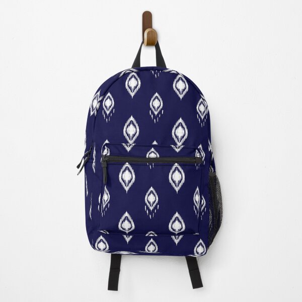 Item preview, Indigo ikat pattern designed and sold by Horizonie.