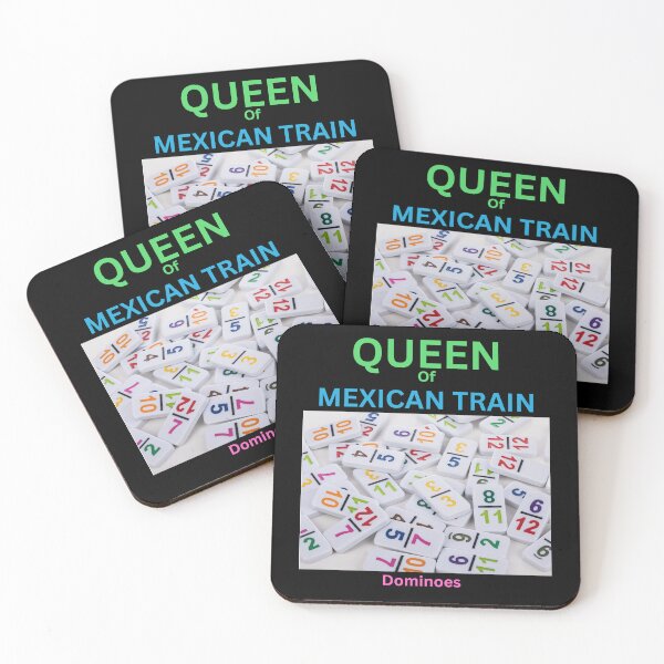 Item preview, Queen of mexican train dominoes designed and sold by seahorse crossing.