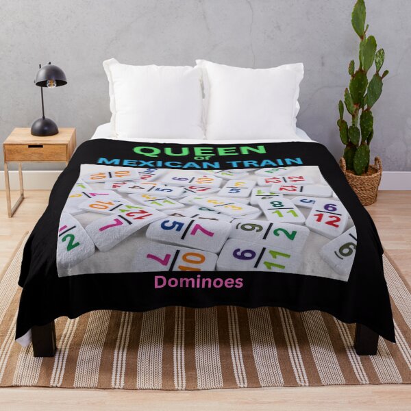 Item preview, Queen of mexican train dominoes designed and sold by seahorse crossing.