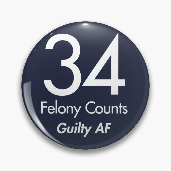 Item preview, tRump Guilty - 34 felony counts - Guilty AF (dark blue) designed and sold by Thelittlelord.