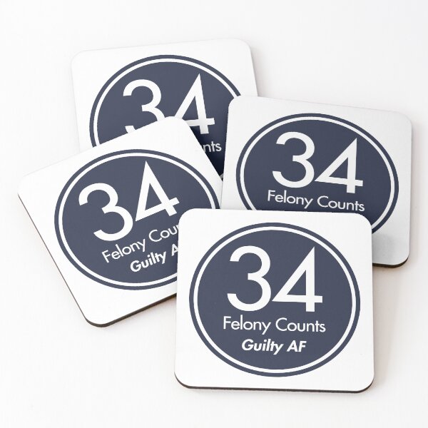Item preview, tRump Guilty - 34 felony counts - Guilty AF (dark blue) designed and sold by Thelittlelord.