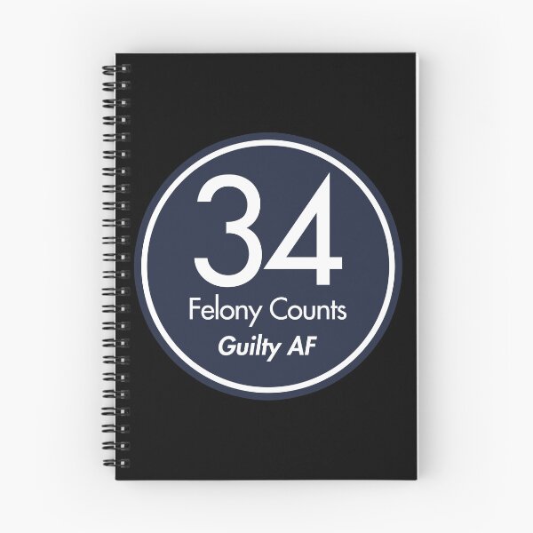 Item preview, tRump Guilty - 34 felony counts - Guilty AF (dark blue) designed and sold by Thelittlelord.