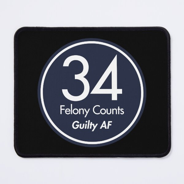 Item preview, tRump Guilty - 34 felony counts - Guilty AF (dark blue) designed and sold by Thelittlelord.