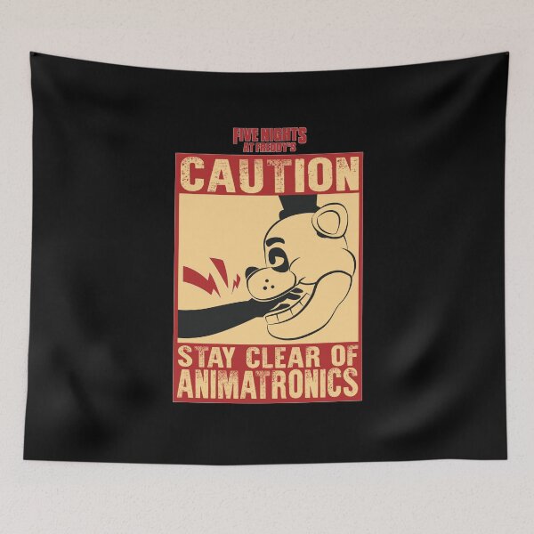 Item preview, FIVE NIGHTS AT FREDDYS (FNAF): STAY CLEAR OF ANIMATRONICS designed and sold by FunGangStore.