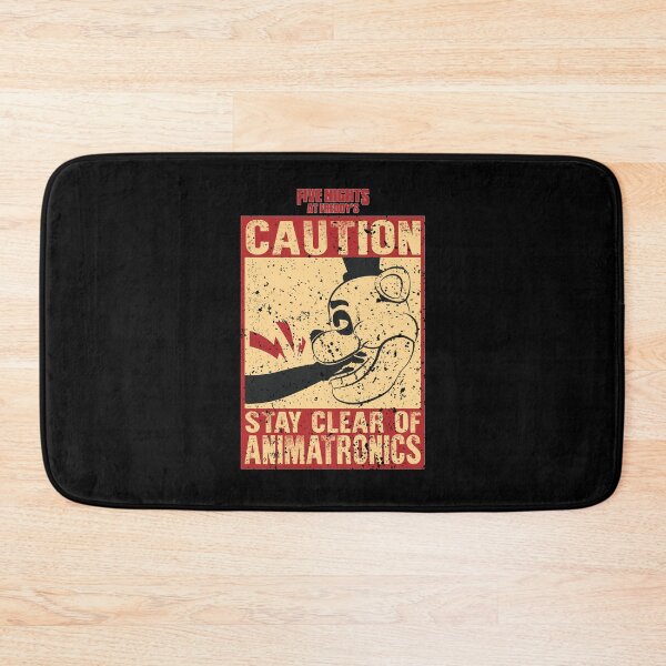 Item preview, FIVE NIGHTS AT FREDDYS (FNAF): STAY CLEAR OF ANIMATRONICS (GRUNGE STYLE) designed and sold by FunGangStore.