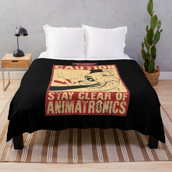 Item preview, FIVE NIGHTS AT FREDDYS (FNAF): STAY CLEAR OF ANIMATRONICS (GRUNGE STYLE) designed and sold by FunGangStore.