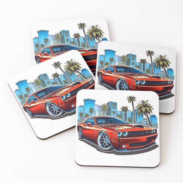 Item preview, Red Dodge Challenger Hellcat Scat Pack SRT Demon designed and sold by StreetRydz.