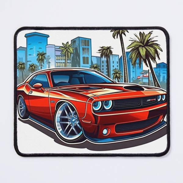 Item preview, Red Dodge Challenger Hellcat Scat Pack SRT Demon designed and sold by StreetRydz.