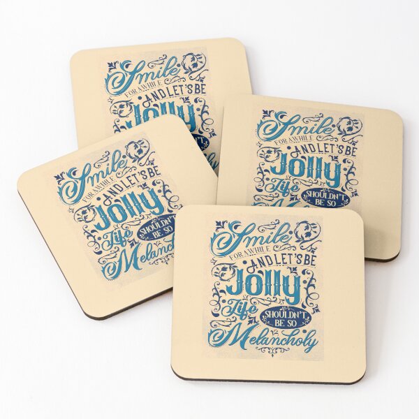 Item preview, Smile for a While and Let’s be Jolly designed and sold by OctGaveAParty.