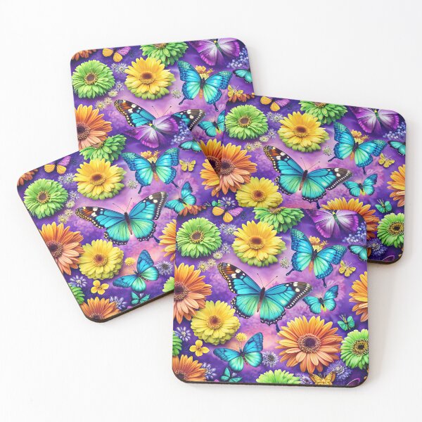 Item preview, Fantastic Butterflies Flying Over the Enchanted Forest - Seamless Pattern #1 designed and sold by Second Draft Visuals.