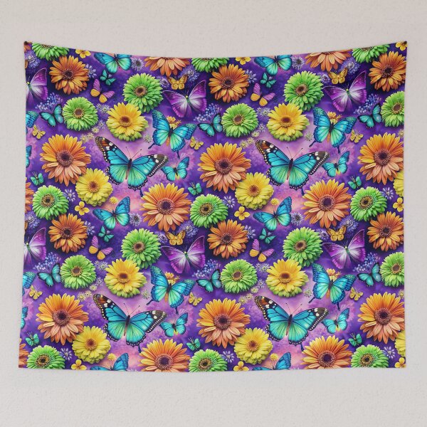 Item preview, Fantastic Butterflies Flying Over the Enchanted Forest - Seamless Pattern #1 designed and sold by Second Draft Visuals.