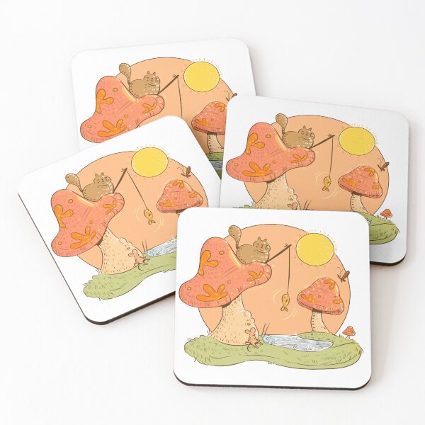 Item preview, Peaceful Mushroom-land Scene designed and sold by HuckleberryMags.
