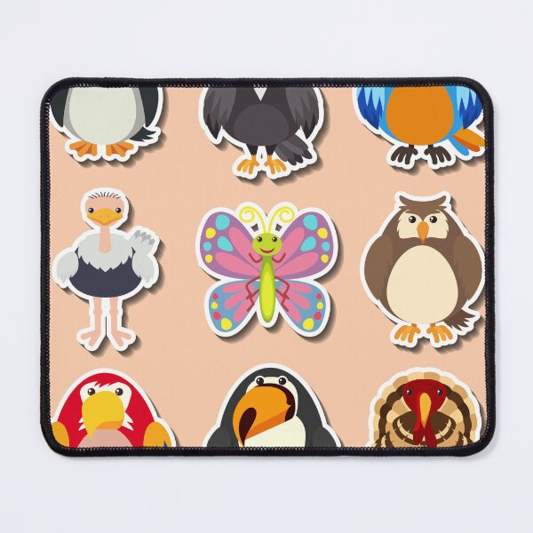 Item preview, "Feathered Friends: Sticker Design with Different Kinds of Birds" designed and sold by hjian8219.
