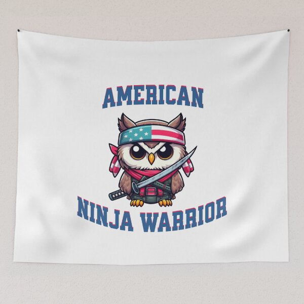 Item preview, american ninja warrior Owl designed and sold by LemuellTrends.