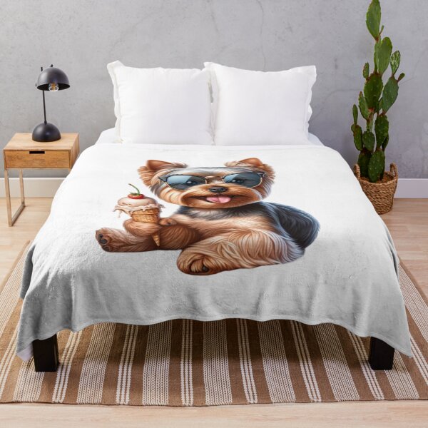 Item preview, Happy Summer- Yorkie with Summer Treat designed and sold by AshleyJaneCo.