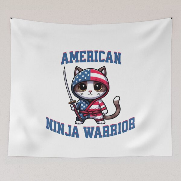 Item preview, american ninja warrior Cat designed and sold by LemuellTrends.