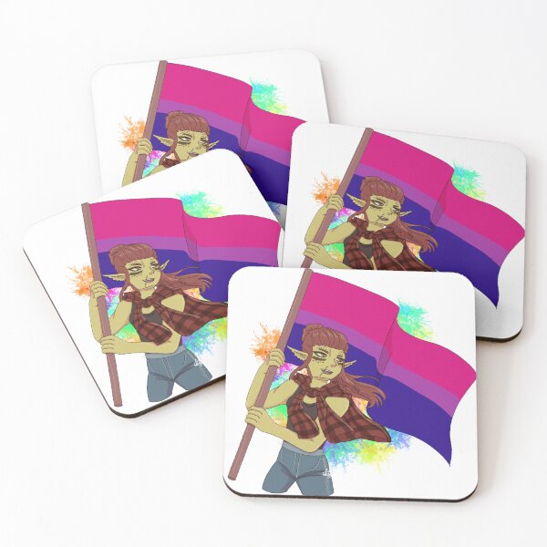 Item preview, Lae'zel Pride Art Bi Flag! designed and sold by ASweetLoveSong.