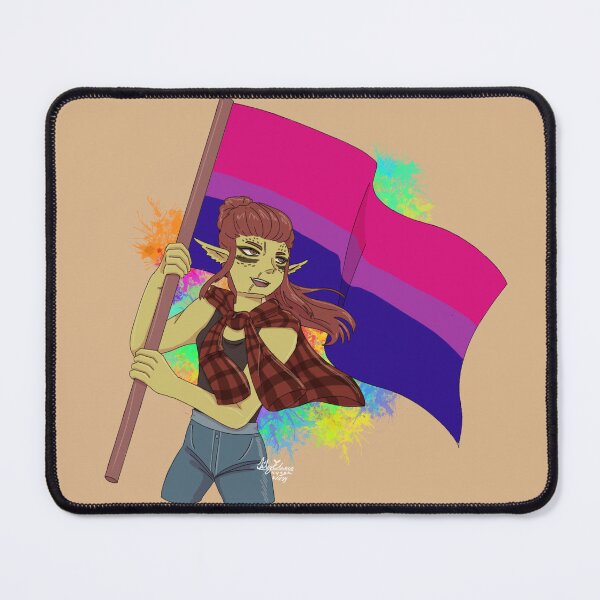Item preview, Lae'zel Pride Art Bi Flag! designed and sold by ASweetLoveSong.
