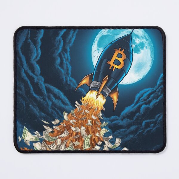 Item preview, bitcoin rocket designed and sold by metebf.