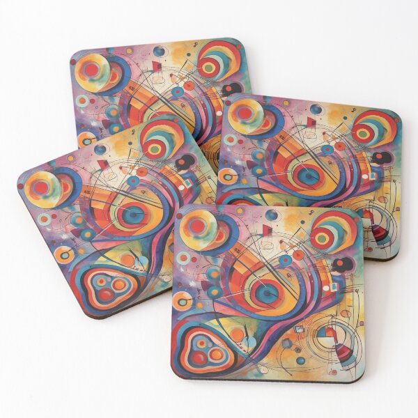 Item preview, Wassily Kandinsky Inspired Print designed and sold by PinUpPizzazz.