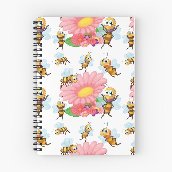 Item preview, "Buzzing Blossoms: Seamless Bees Flying Around Flowers" designed and sold by hjian8219.