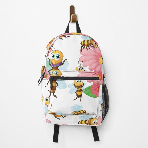 Item preview, "Buzzing Blossoms: Seamless Bees Flying Around Flowers" designed and sold by hjian8219.
