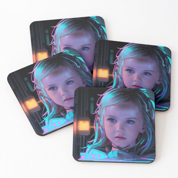 Item preview, Poltergeist - Carol Anne - Heather O'Rourke Cyberpunk Art They're Here designed and sold by ShopFanGirl.