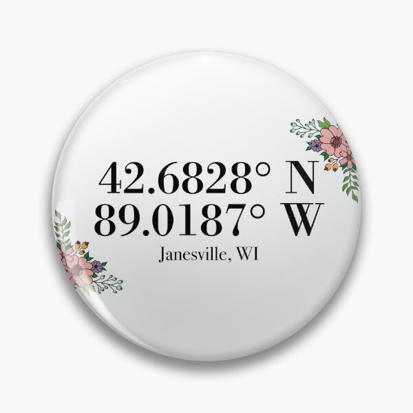 Item preview, Janesville, WI Coordinates designed and sold by mynameisliana.