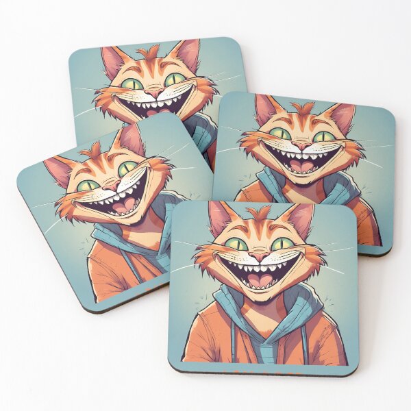 Item preview, I'm good. The smiling crazy cat designed and sold by GulekeArt.