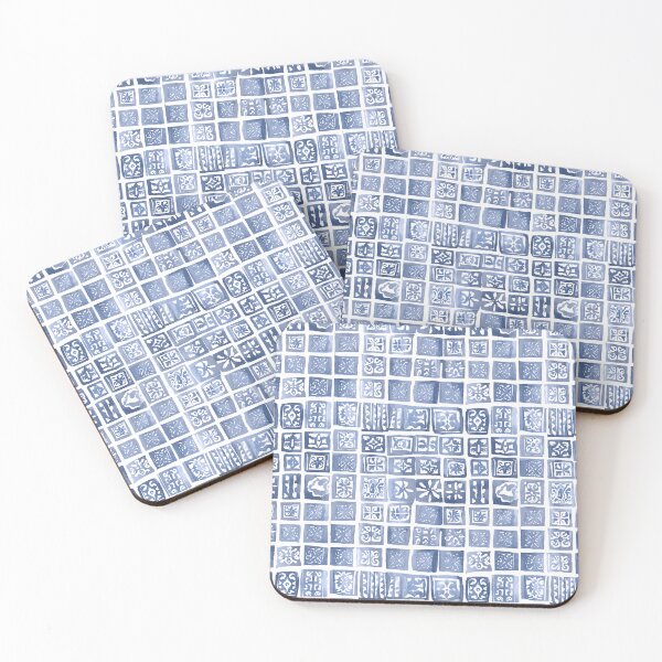 Item preview, watercolor azulejo tiles designed and sold by designs-by-dany.