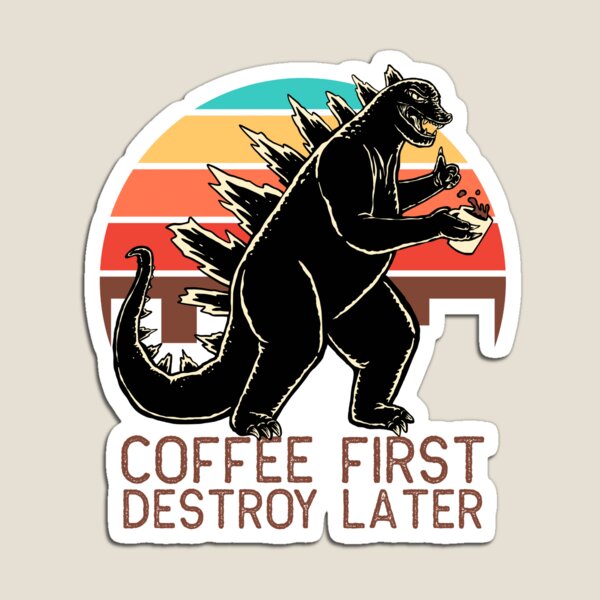 Item preview, Coffee First Destroy Later designed and sold by Quilimo Studio.