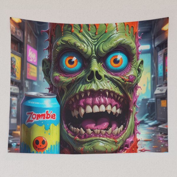 Item preview, Scary Soda Can Nightmare Zombie Monster designed and sold by TheArtOfPat.