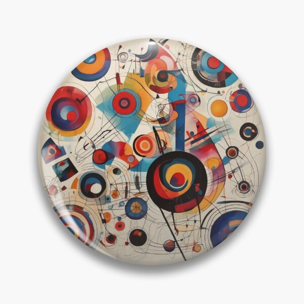 Item preview, Wassily Kandinsky Inspired Print designed and sold by PinUpPizzazz.