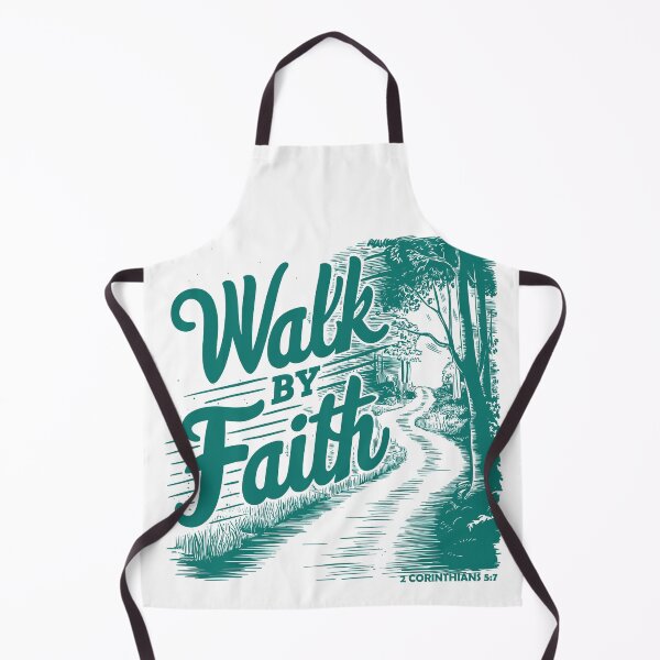 Item preview, Vintage Forest Path Illustration "Walk by Faith" Men's Christian Art by #HahaHandlesHub designed and sold by HahaHandlesHub.