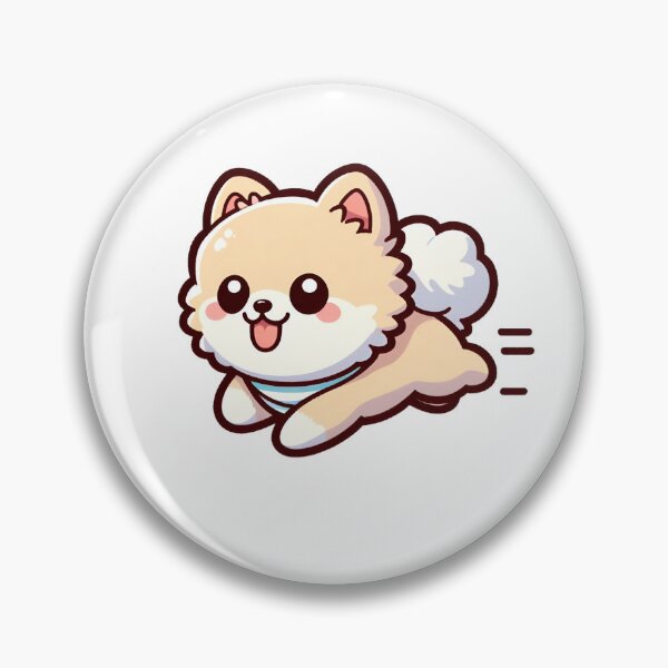 Artikelvorschau, Chibi Zwergspitz beim Rennen entworfen und verkauft von City0fDreams.