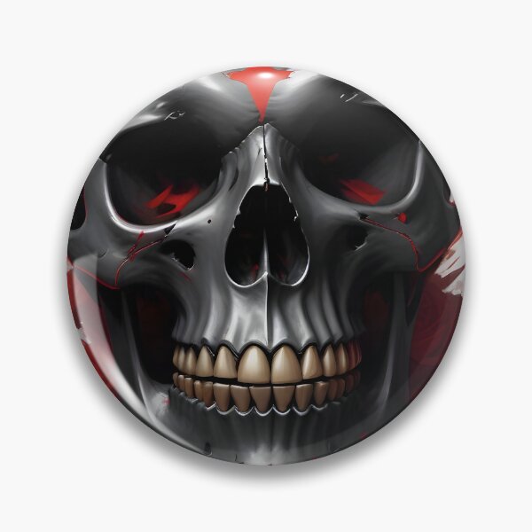 Item preview, Evil Skull with Red Accents designed and sold by papi1998.