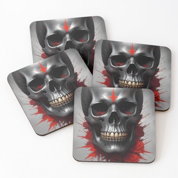 Item preview, Evil Skull with Red Accents designed and sold by papi1998.
