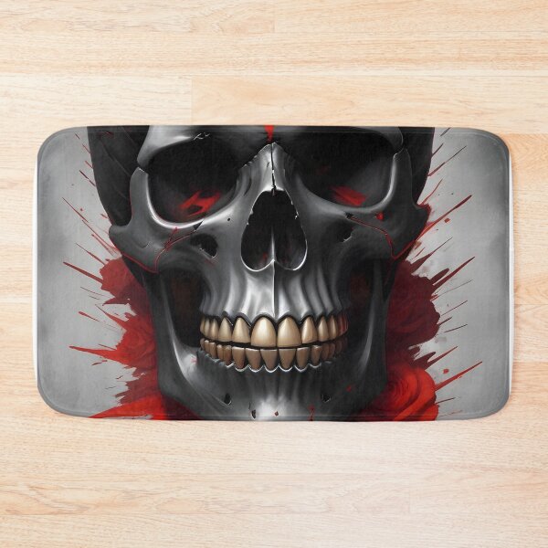 Item preview, Evil Skull with Red Accents designed and sold by papi1998.