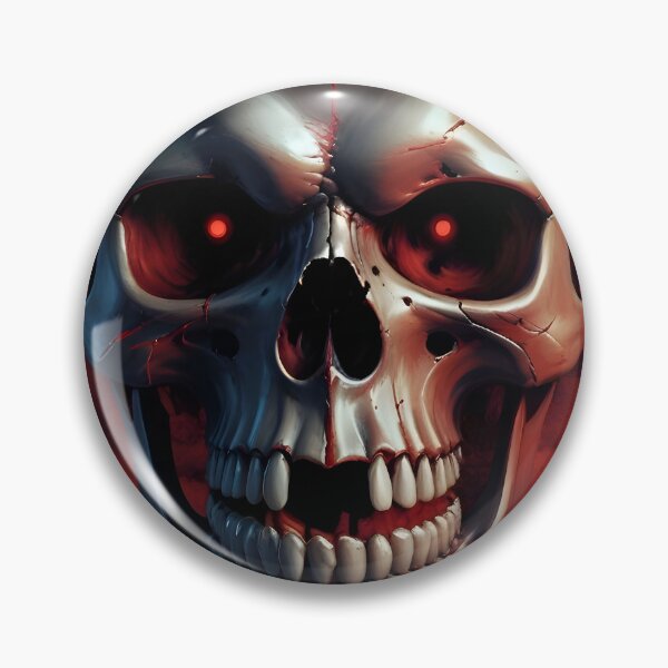 Item preview, Evil Skull with Red Accents designed and sold by papi1998.