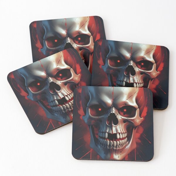 Item preview, Evil Skull with Red Accents designed and sold by papi1998.
