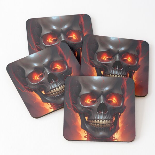 Item preview, Evil Skull with Red Accents designed and sold by papi1998.
